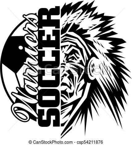 428x470 Warriors Soccer Vector