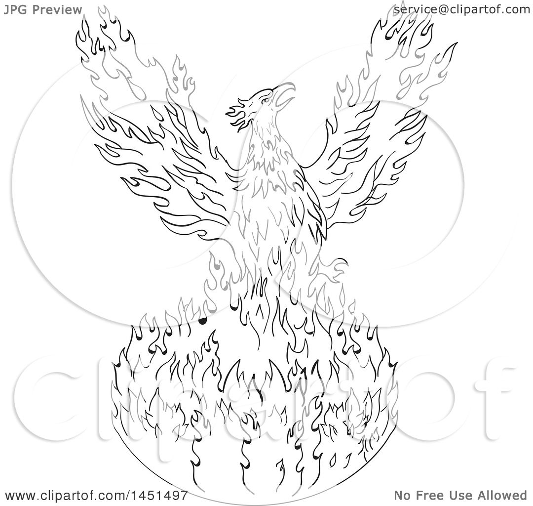 1080x1024 Clipart Graphic Of A Black And White Drawing Sketch Styled Rising