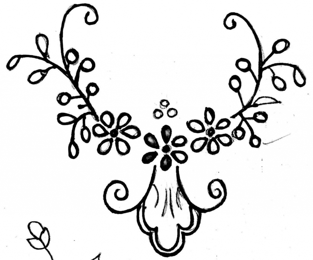 1024x850 Draw For Embroidery Freehand Designs For Embroidery, Drawing