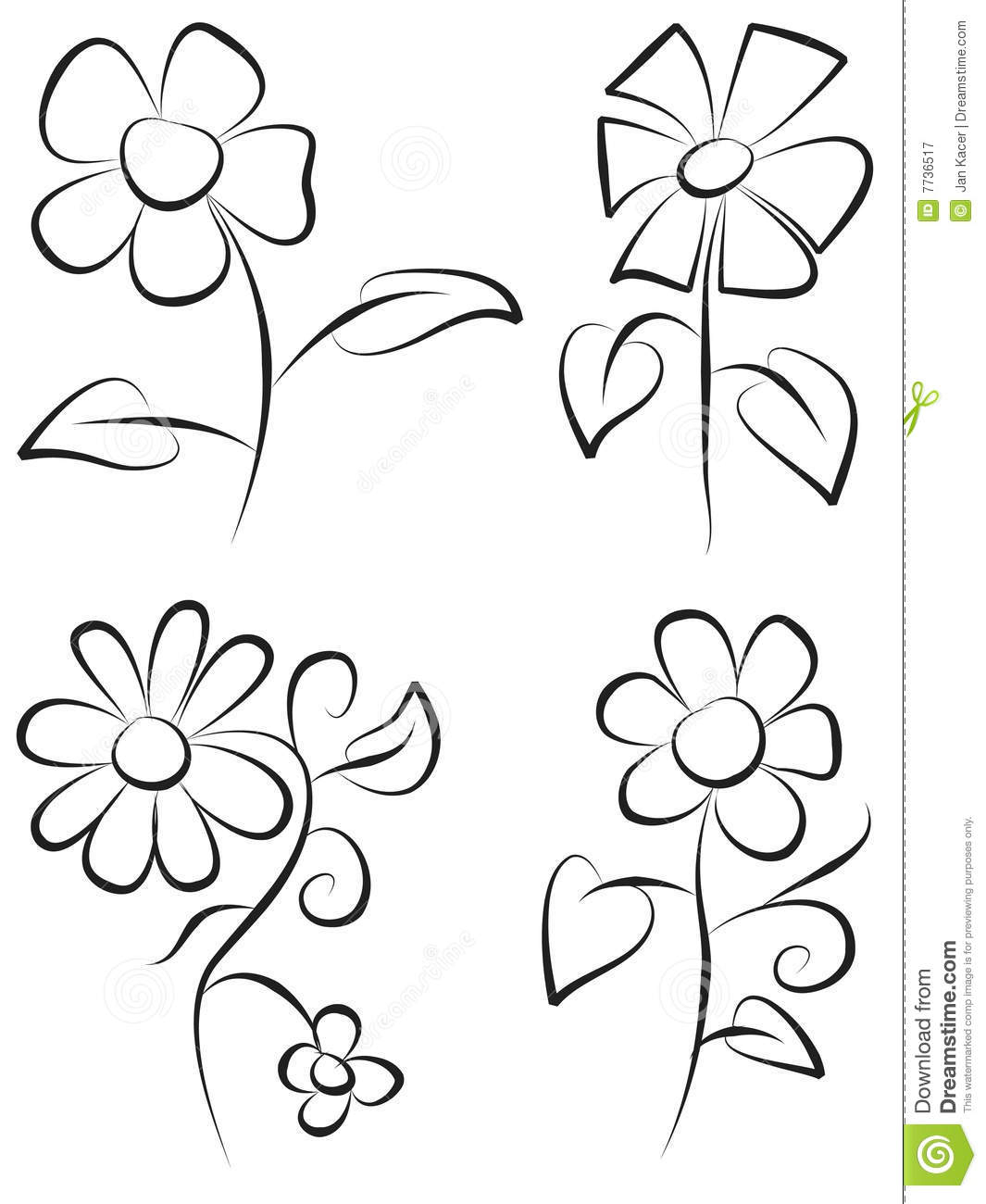1065x1300 Free Hand Flower Drawings Hand Draw Flowers Royalty Free Stock