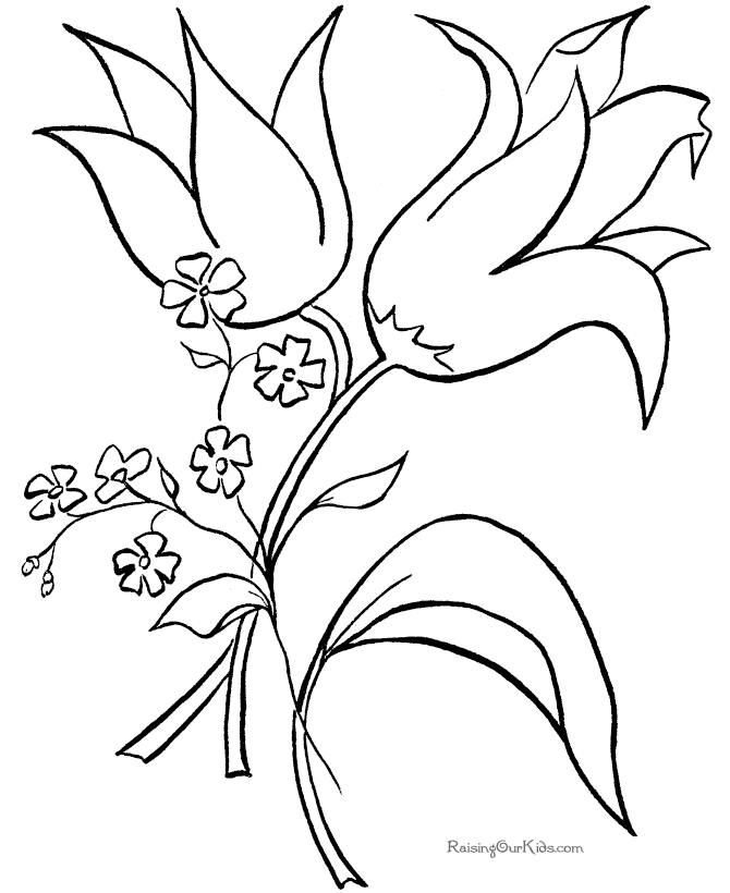 670x820 Flower Page Printable Coloring Sheets Free Printable Flowers