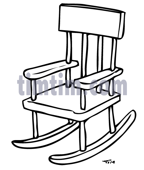 472x557 Free Drawing Of Rocking Chair Bw2 From The Category Building Home