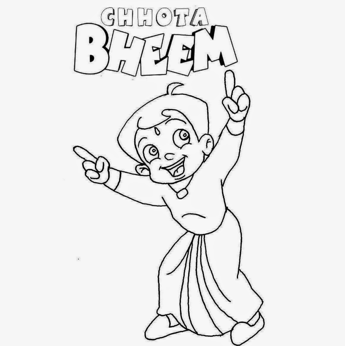 1162x1165 Colour Drawing Free Wallpaper Chota Bheem For Kid Coloring