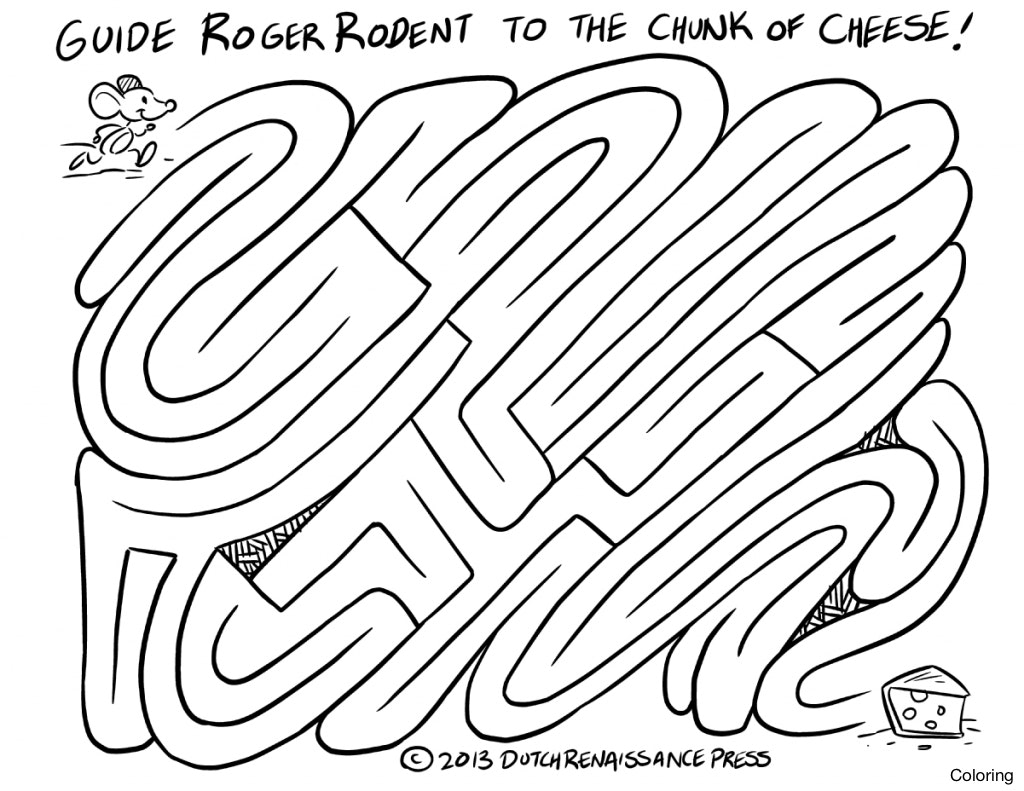 1024x791 Maze Find Tricycle Jpg Mazes For Kids Coloring 0f Interactive