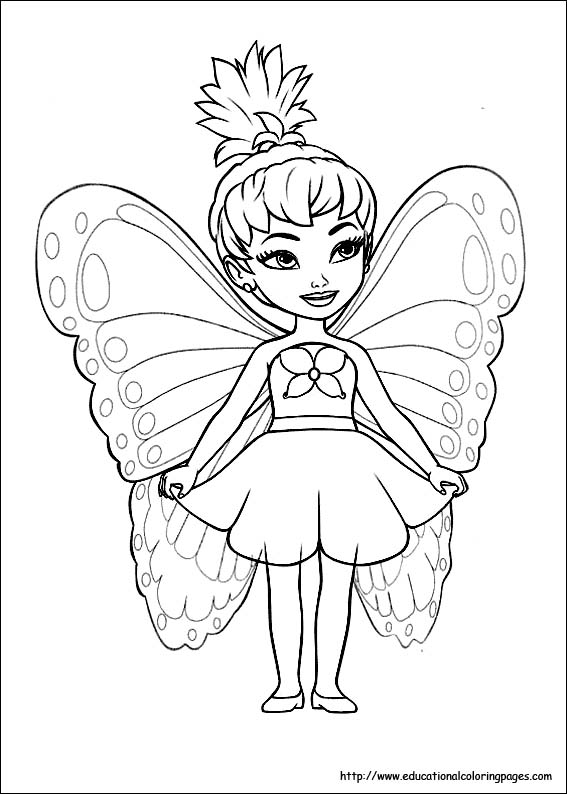 567x794 Fairies Coloring Pages Free For Kids