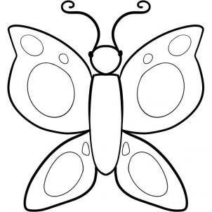 302x302 How To Draw How To Draw A Butterfly For Kids