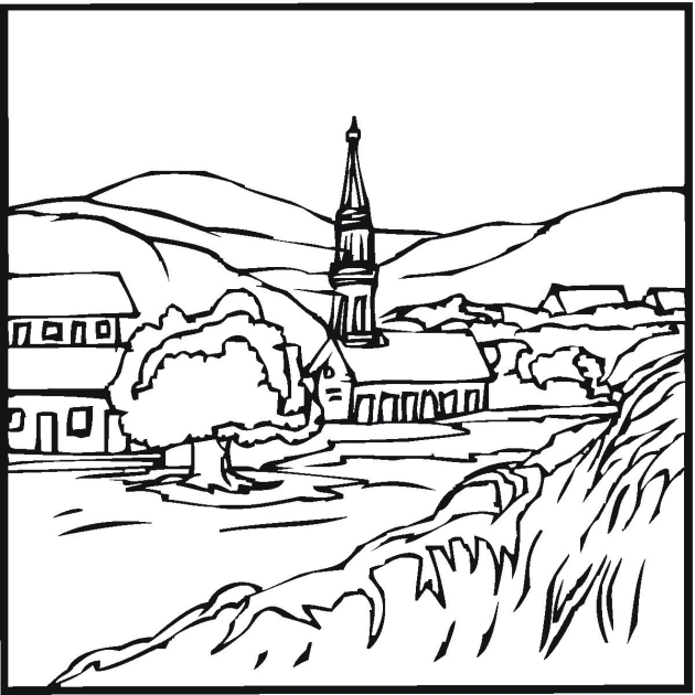 630x630 Free Landscape Coloring Pages