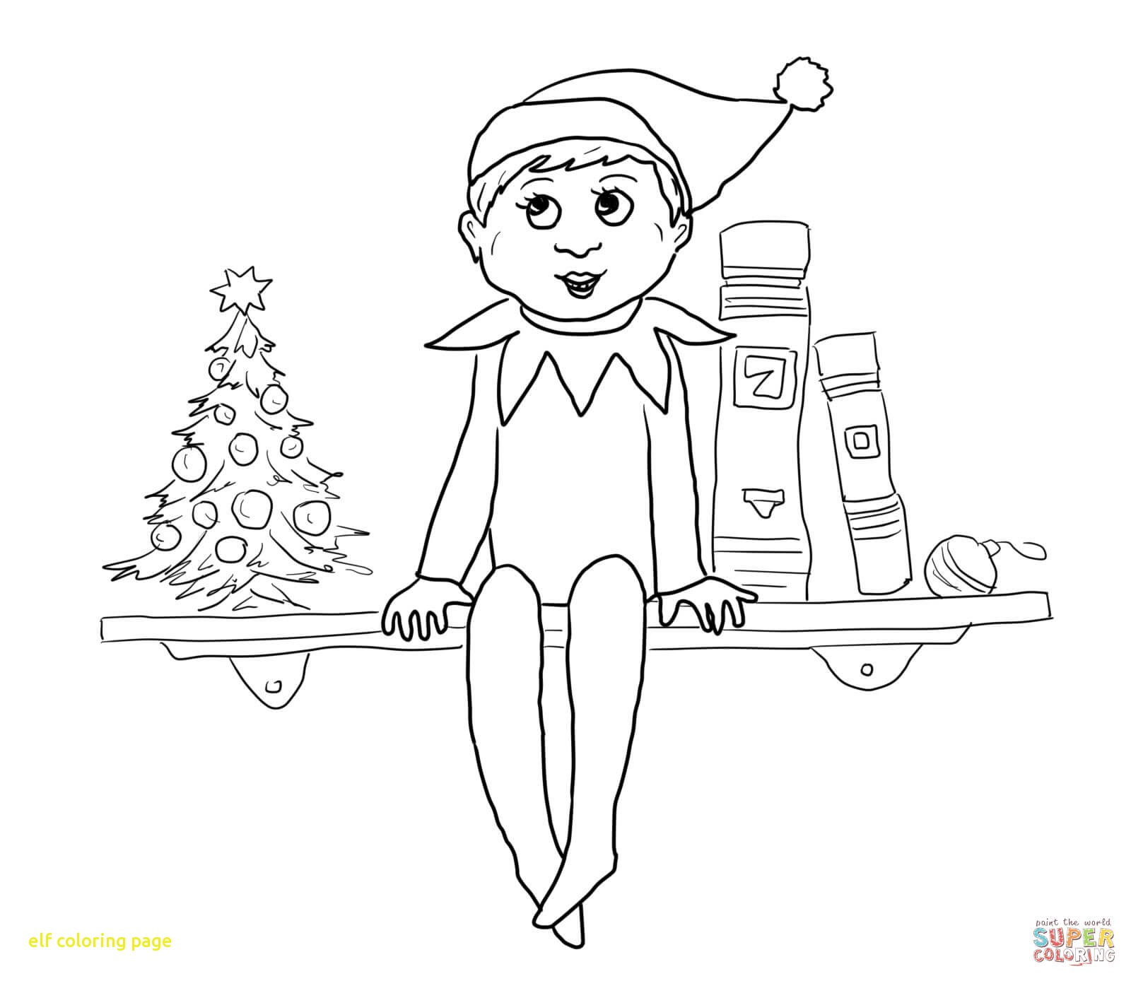 1600x1388 Elf Coloring Page With Elf Coloring Pages Drawing For Kids Reading