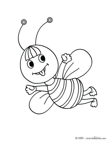 363x470 Bee Coloring Page Pages Drawing For Kids Reading Learning Free 1