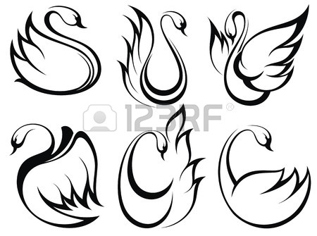 450x335 Swan Drawing Stock Photos. Royalty Free Business Images