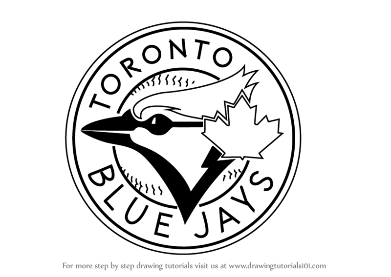 800x568 Step By Step How To Draw Toronto Blue Jays Logo