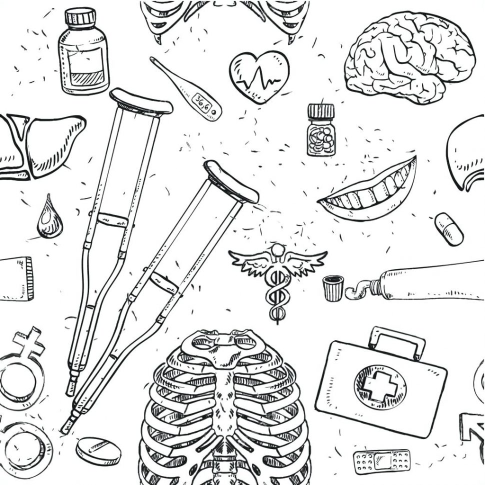 970x970 Coloring Medical Coloring Pages Astounding Lovely Book Page Free