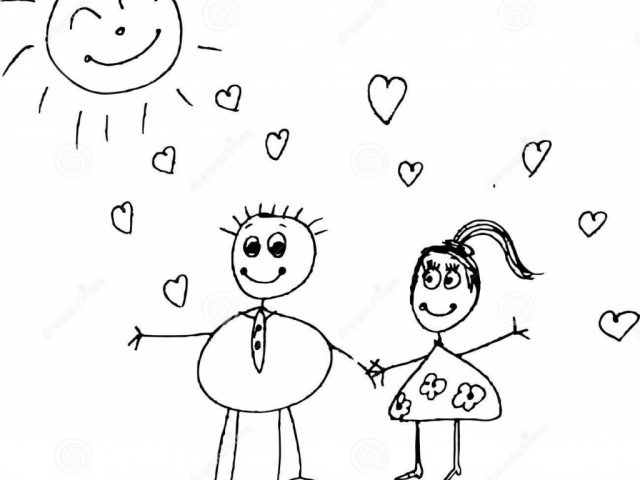640x480 Pencil Drawing For Kids Drawing Sketches For Kids Royalty Free