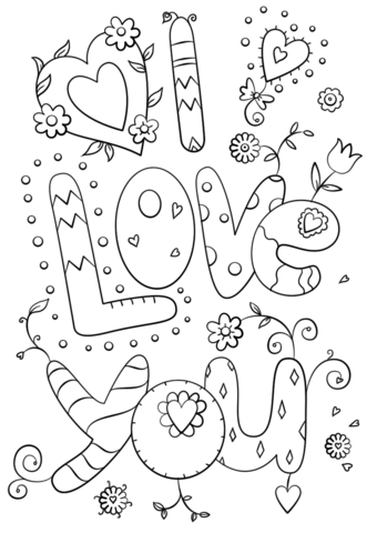 340x480 I Love You Coloring Page Free Printable Coloring Pages
