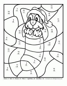 233x300 Free Printable Christmas Math Worksheets Pre K, 1st Grade Amp 2nd