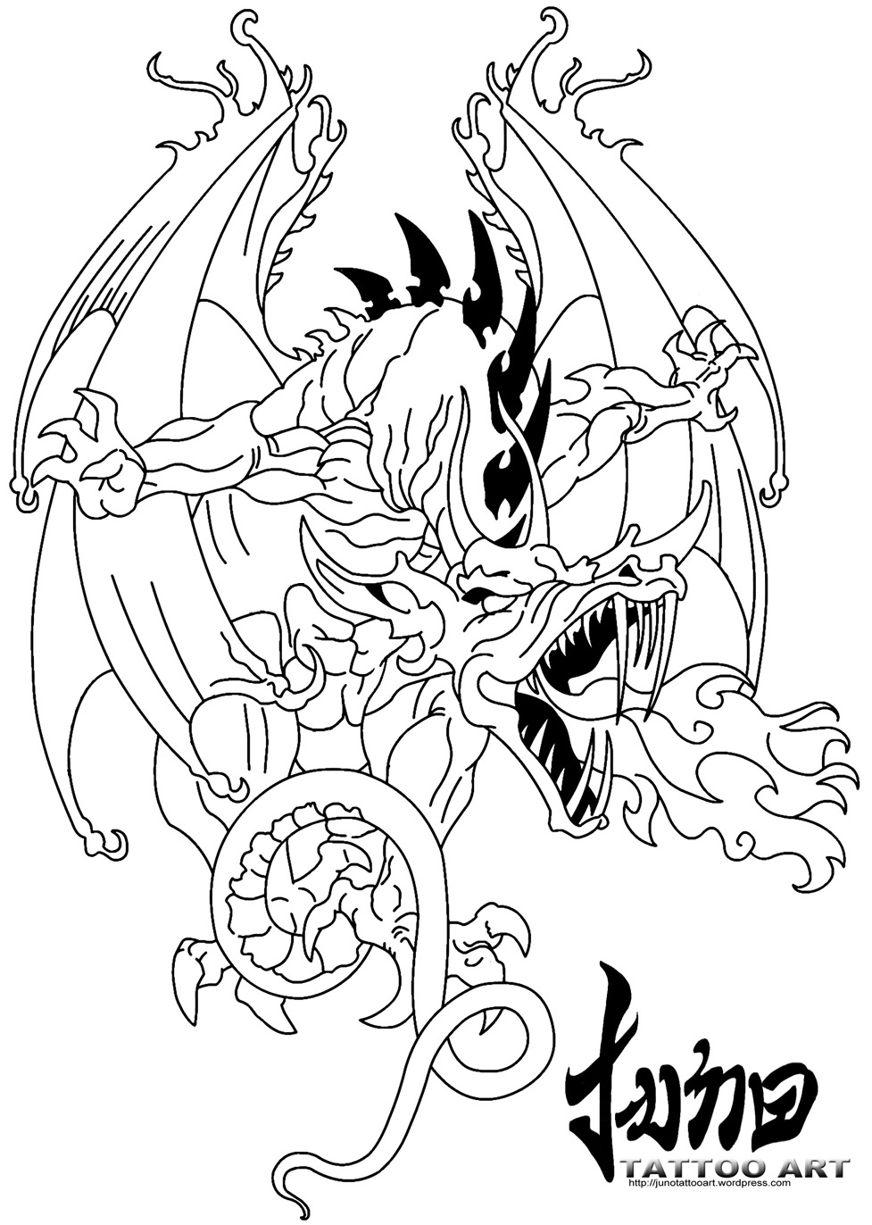 977x1372 Tattoo Templates