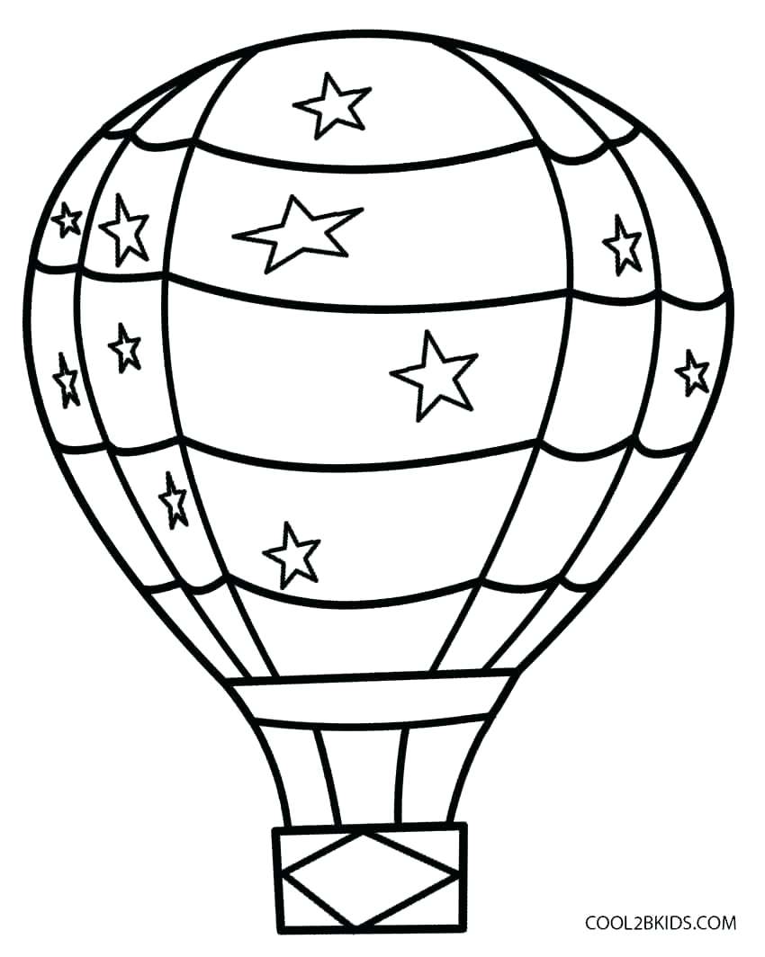 850x1064 Template Hot Air Balloon Template