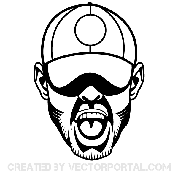 600x580 Man In Hat Vector Free Vectors Free Vector Art