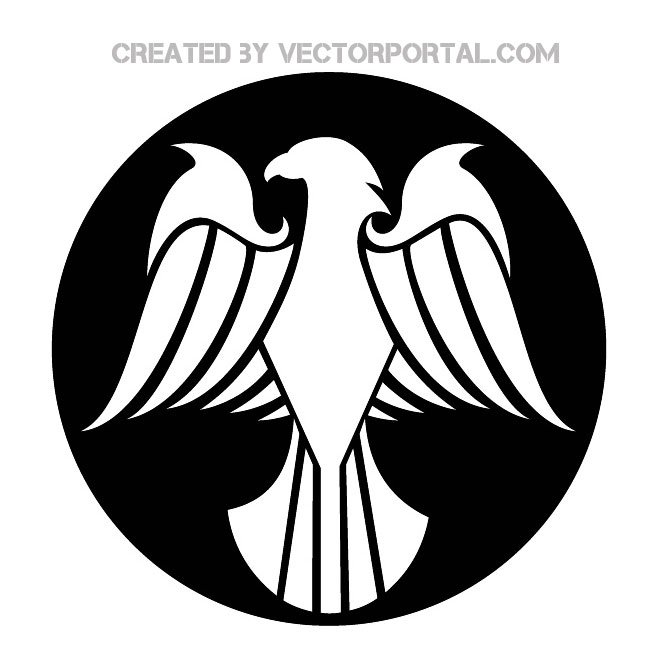 660x660 Simple Eagle Drawing Free Vector 123freevectors