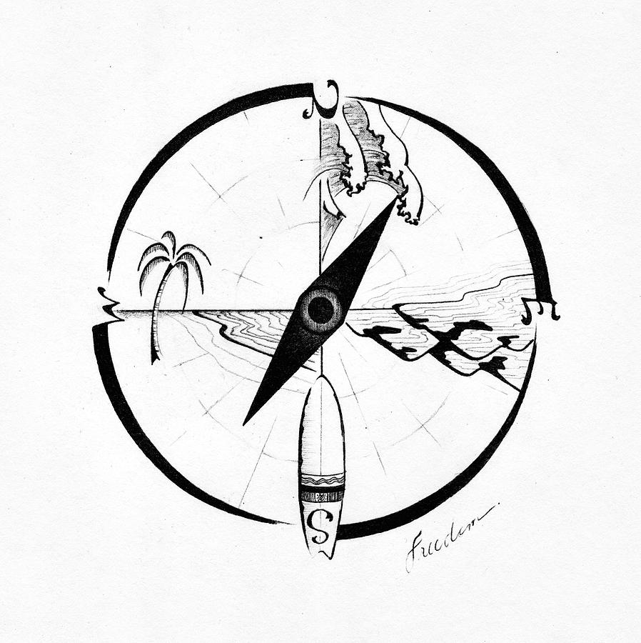 898x900 Freedom Drawing By Natta Insing