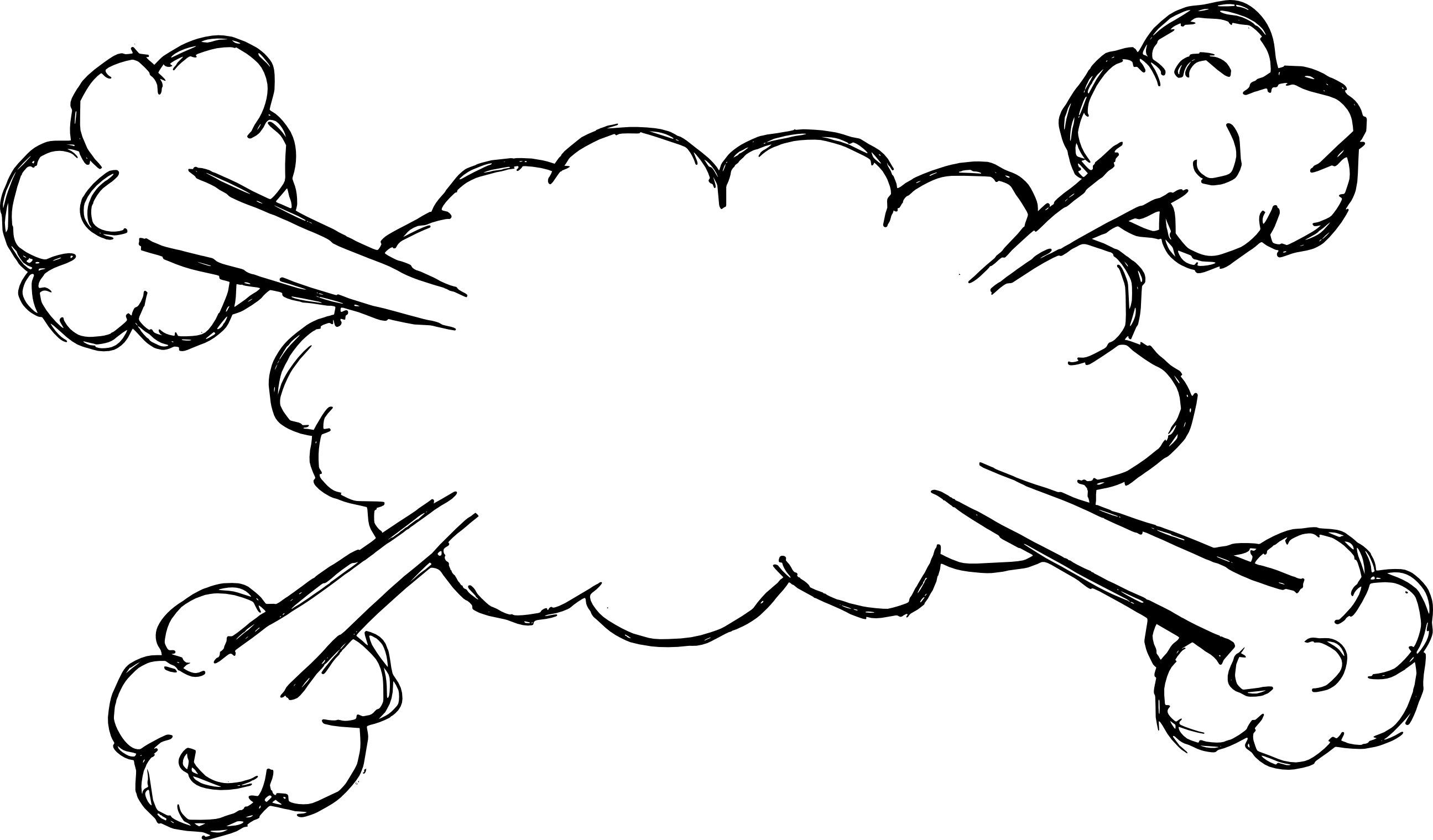 2591x1519 Hand Drawn Comic Speech Bubble Explosion (Png Transparent