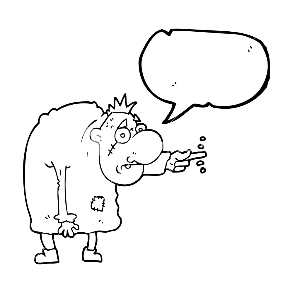 1000x1000 Freehand Drawn Speech Bubble Cartoon Igor Royalty Free Stock Image