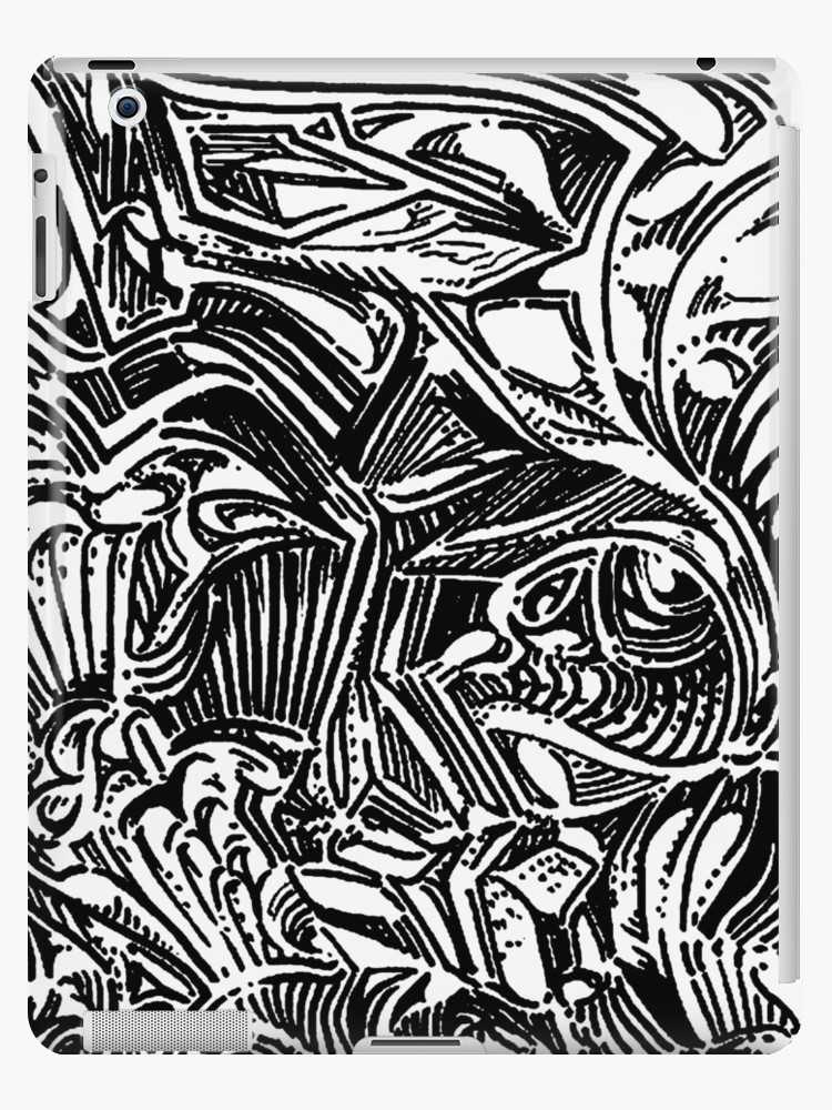 750x1000 Freestyle Ink Drawing 003 Ipad Cases Amp Skins By David Bolz