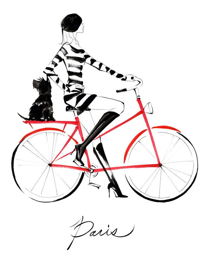 661x830 Yoco Nagamiya Fashion Illustrations French Beret