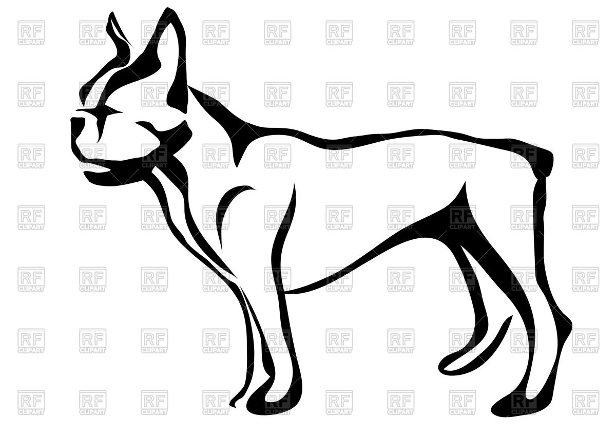 1200x849 French Bulldog Silhouette Royalty Free Vector Clip Art Image