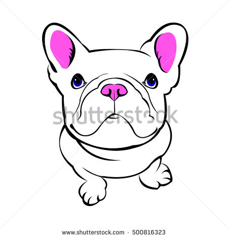 450x470 Drawn Bulldog Pet