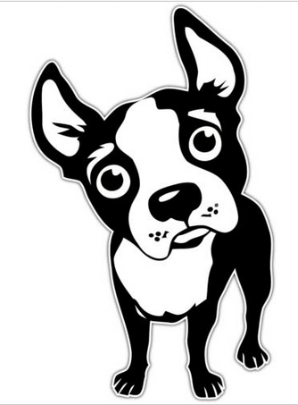 334x453 French Bulldog Car Stickers Picknjoy