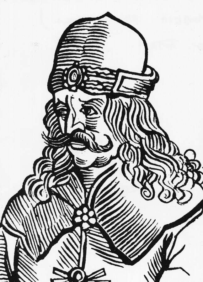 647x900 Vlad Tepes Dracula Drawing By French School