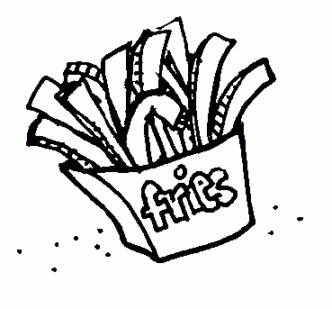 369x343 Unique Of French Fries Clipart Black And White Letters Format