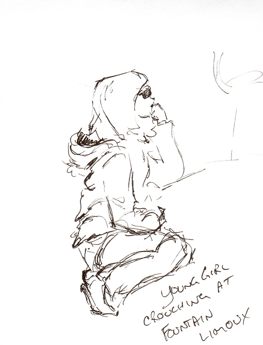 533x700 Girl Drawing By Diane Daigle