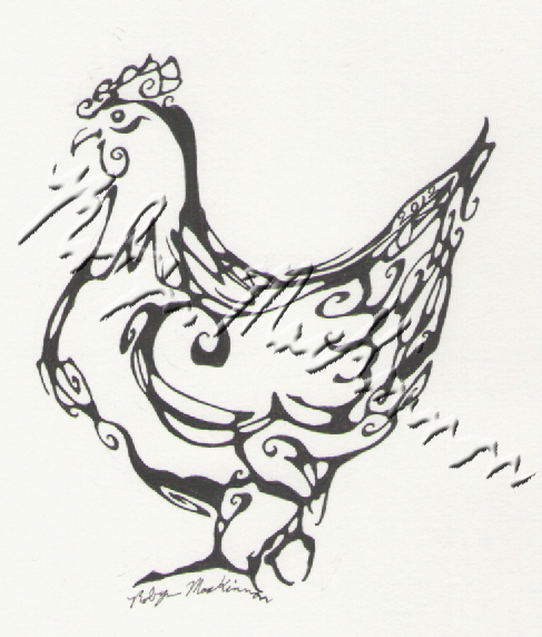 487x572 Inkblot French Hen By Chimeradreams