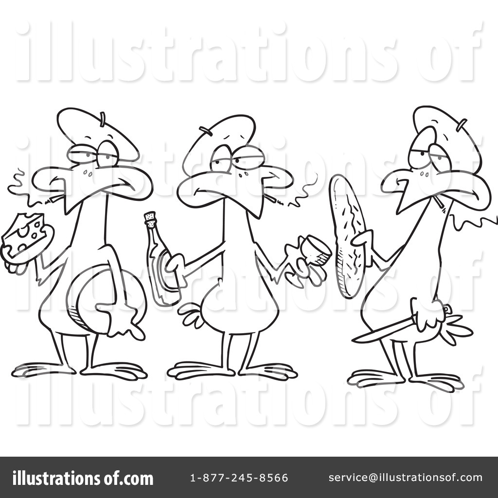 1024x1024 French Hens Clipart