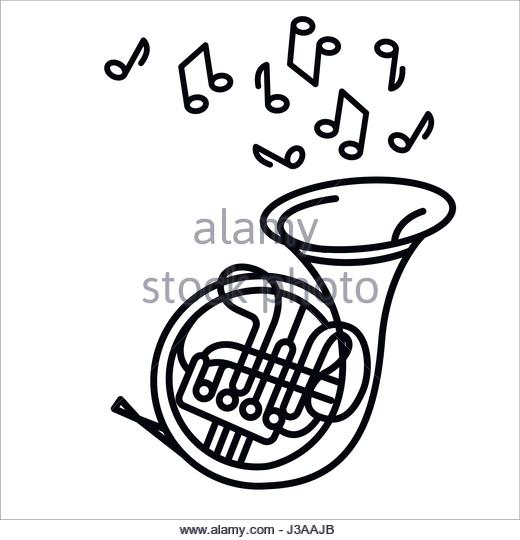 520x540 French Horn Icon Illustration Stock Photos Amp French Horn Icon
