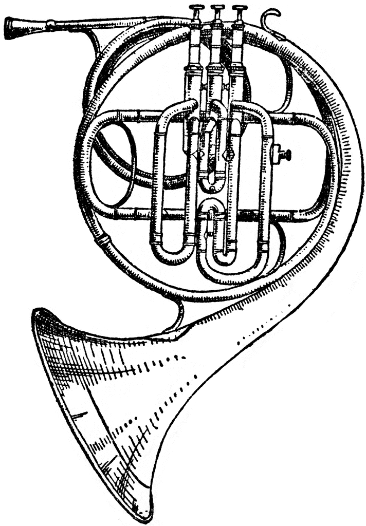 712x1024 French Horn Clipart Etc