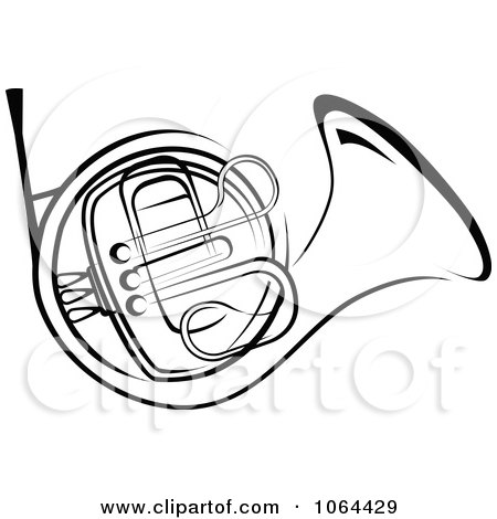 450x470 Clipart Brass French Horn