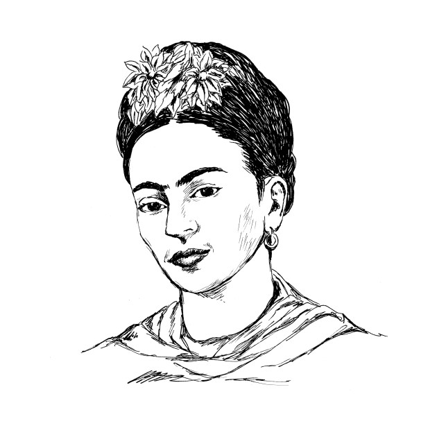 630x630 Frida Kahlo Portrait