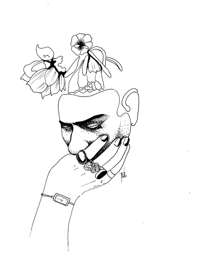 752x1063 Frida Kahlo By Marcusovaz