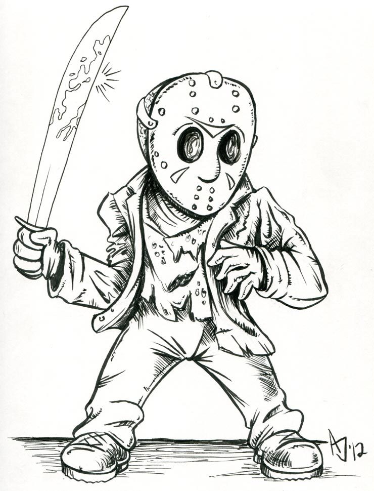 740x970 In Honor Today Being Friday The 13th, Here's A The Art