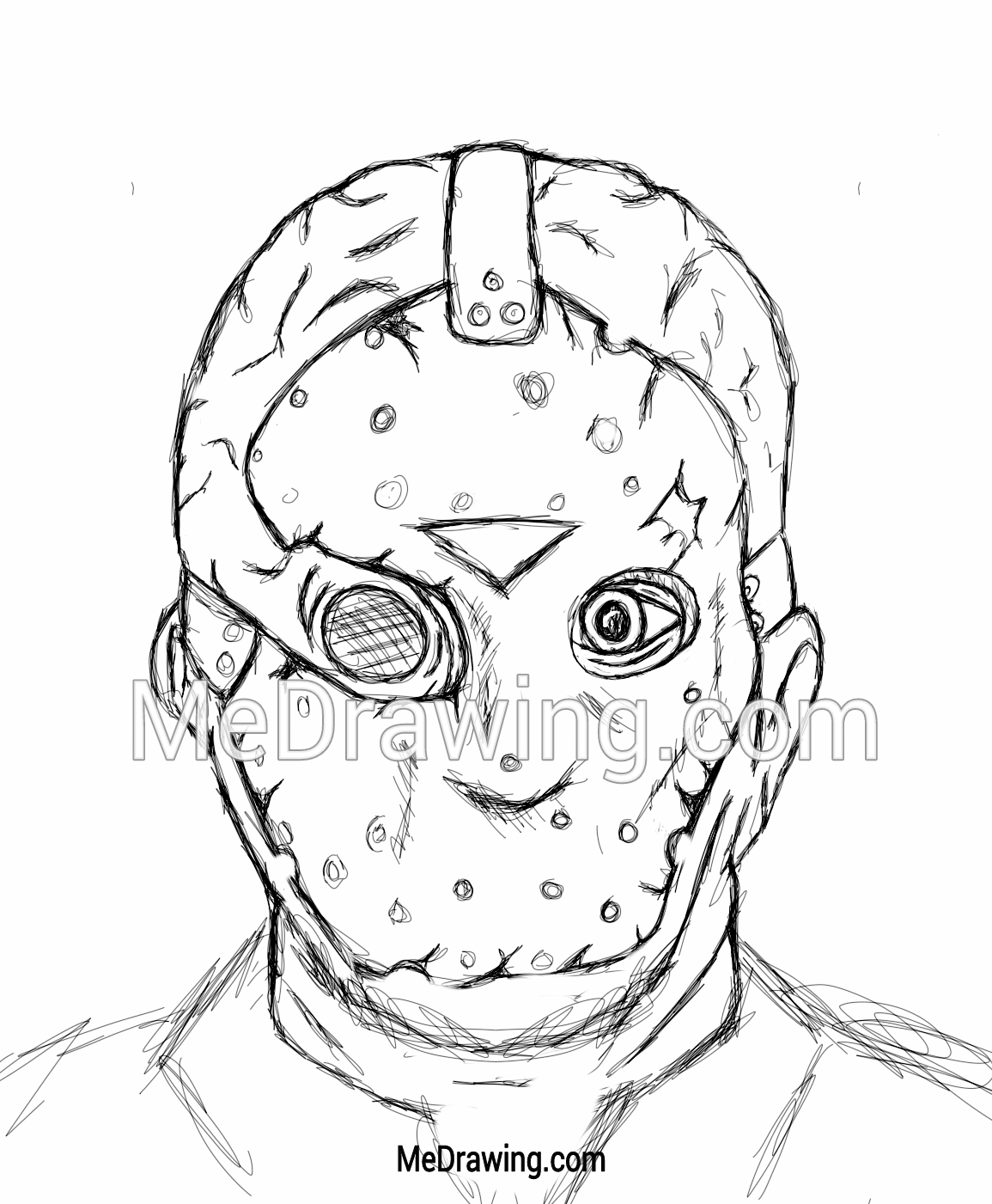 1155x1401 Jason Voorhees Friday The 13th Sketch