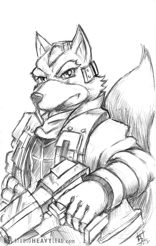 637x1000 Fan Art Friday Sketch Star Fox By Studioheavylead