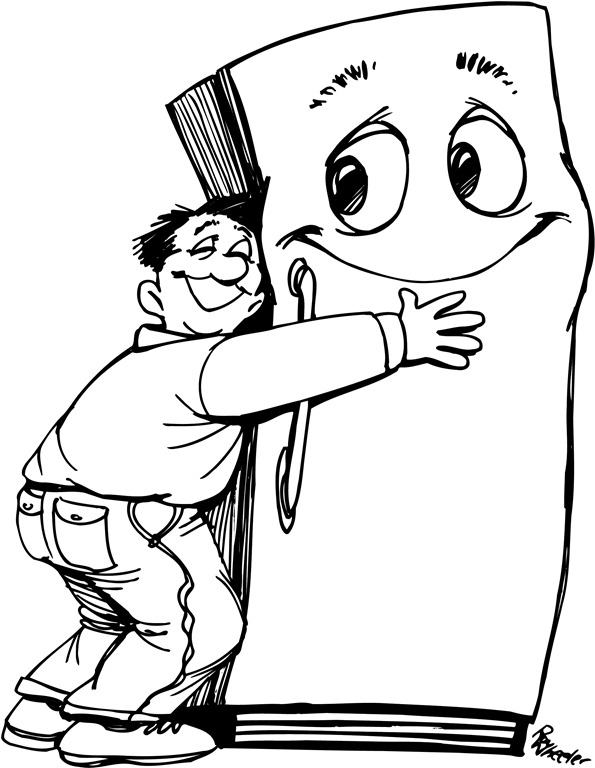 595x768 Darling, I Have The Fridge On The Line. Do You Want To Talk To It