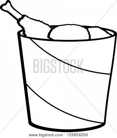 400x470 Fried Chicken Bucket Vector Amp Photo Bigstock