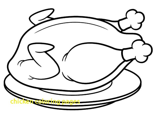 600x451 Chicken Coloring Pages With Chicken Coloring Page Animals Town