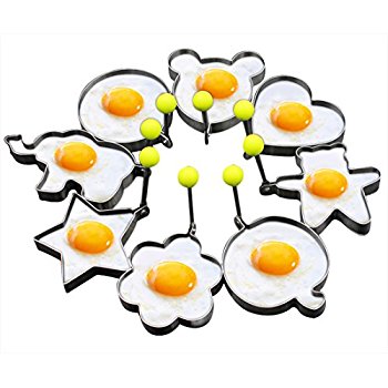 350x350 Slomg 8pcs Set Fried Egg Cooking Rings Non Stick Pancake Mould