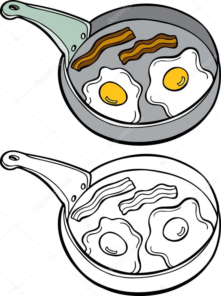 763x1024 Bacon And Eggs Stock Vector Cteconsulting