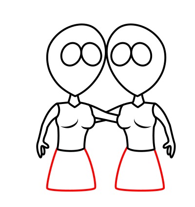 400x426 Drawing Cartoon Girlfriends